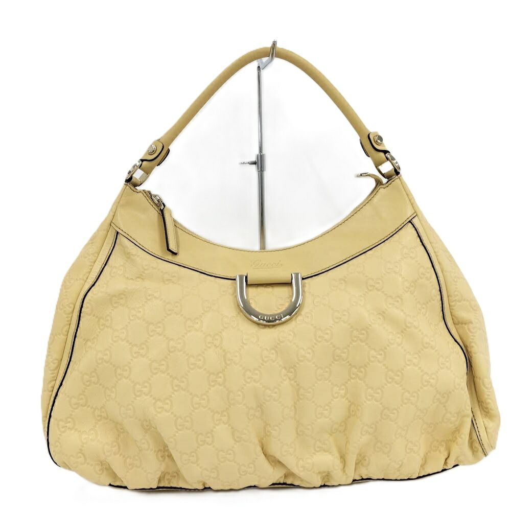 GUCCI アビーショルダーバッグ グッチシマ レザー イエロー 189833 38,662円