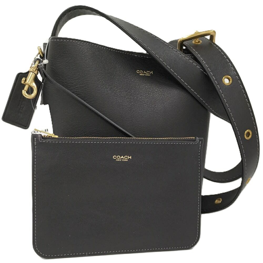 COACH ブルックリン ショルダーバッグ レザー ブラック CW637