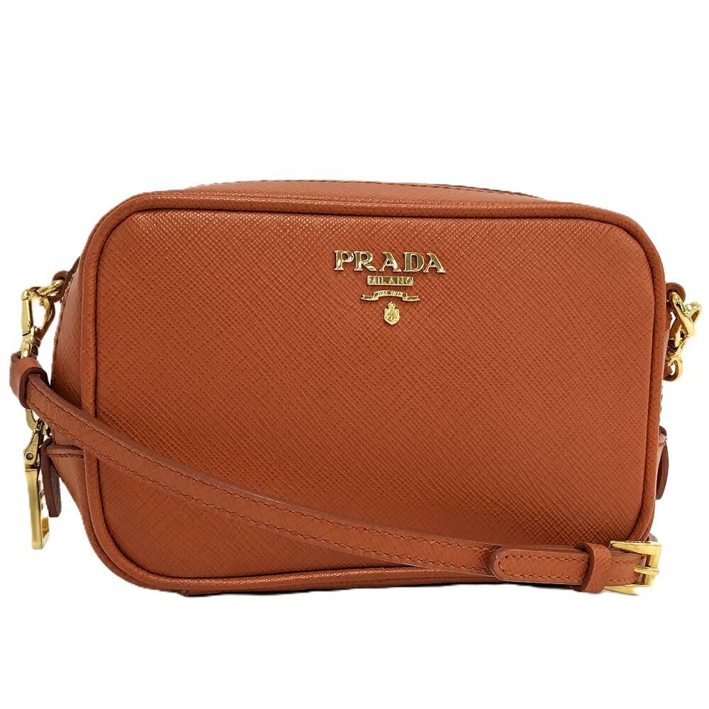 PRADA ショルダーバッグ サフィアーノ レザー PVCコーティング オレンジ 1N1674 53,868円