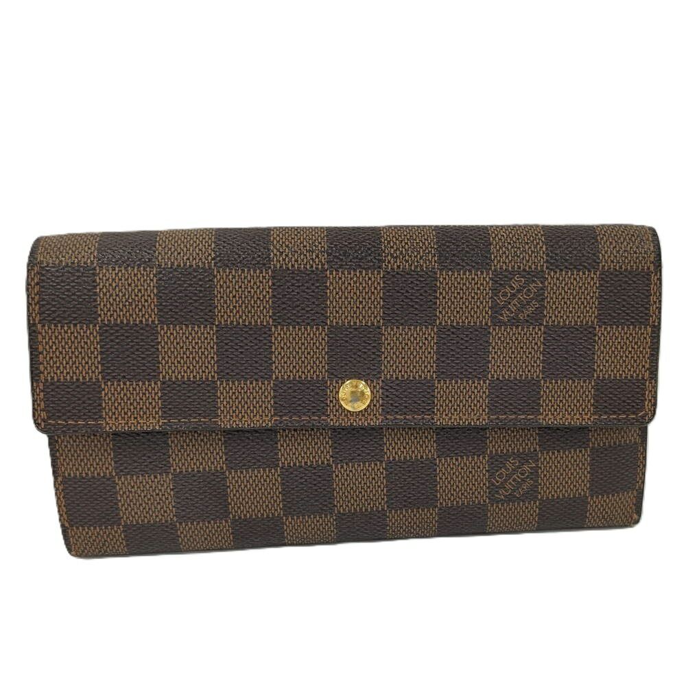 LOUIS VUITTON ポルトフォイユ サラ 二つ折り 長財布 ダミエ エベヌ N61734