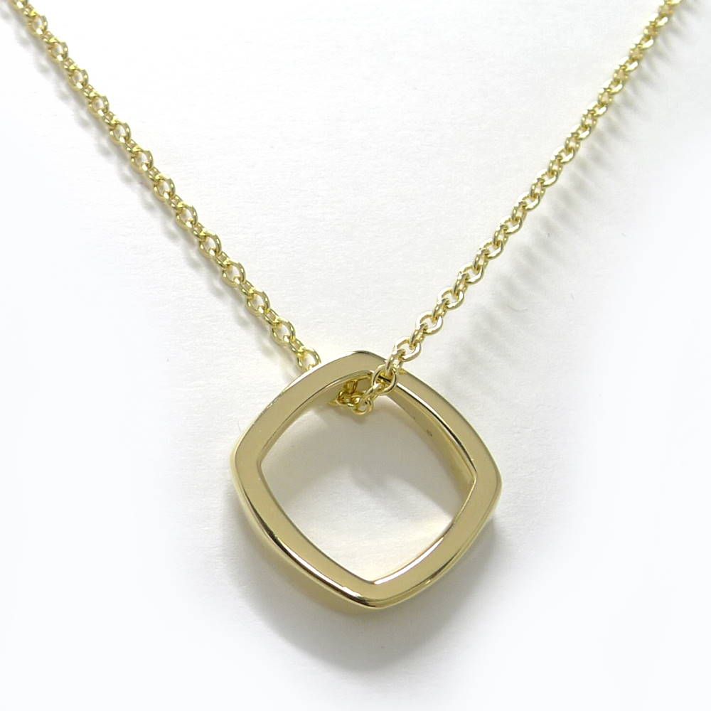 Tiffany＆Co. ネックレス スクエアトップ 750YG K18YG イエローゴールド 約5.0g 100,990円