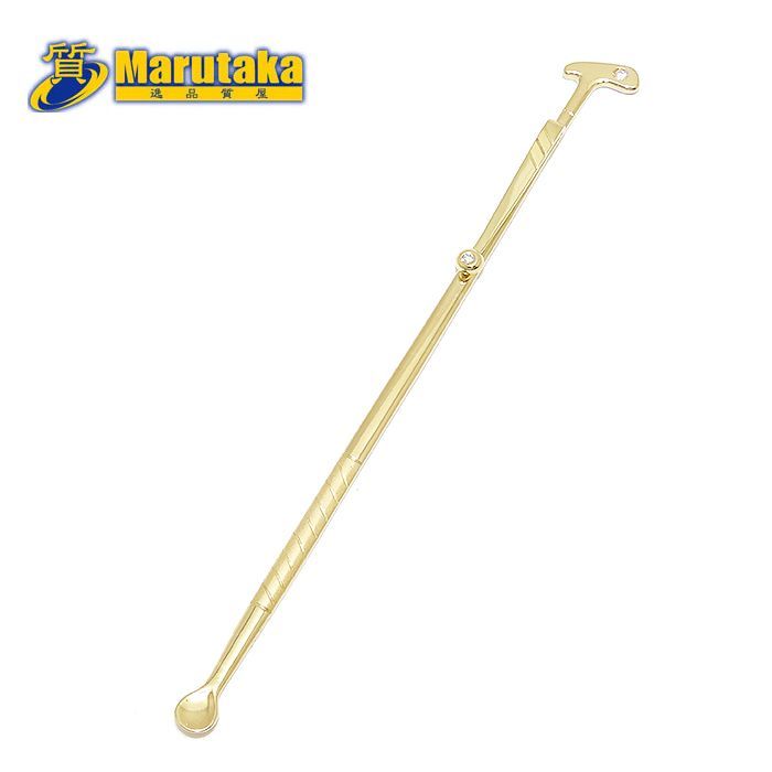 パター モチーフ ダイヤモンド イヤーピック K18 耳かき ゴルフ クラブ 希少 レア 0.04ct 7.40g 逸品質屋 丸高 尼崎市 Putter motif Diamond ear pick Golf Marutaka USED jewelry 兵庫県