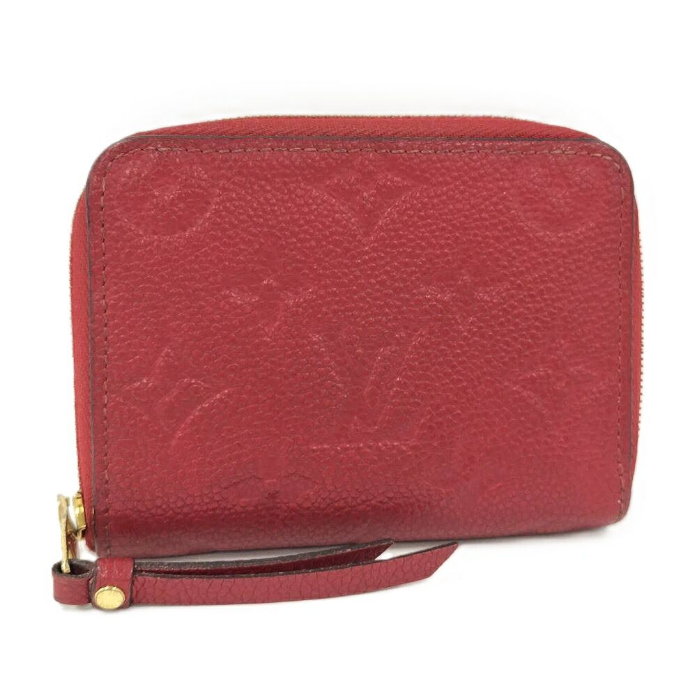 LOUIS VUITTON ジッピー コインパース コインケース モノグラム アンプラント スカーレット M63696