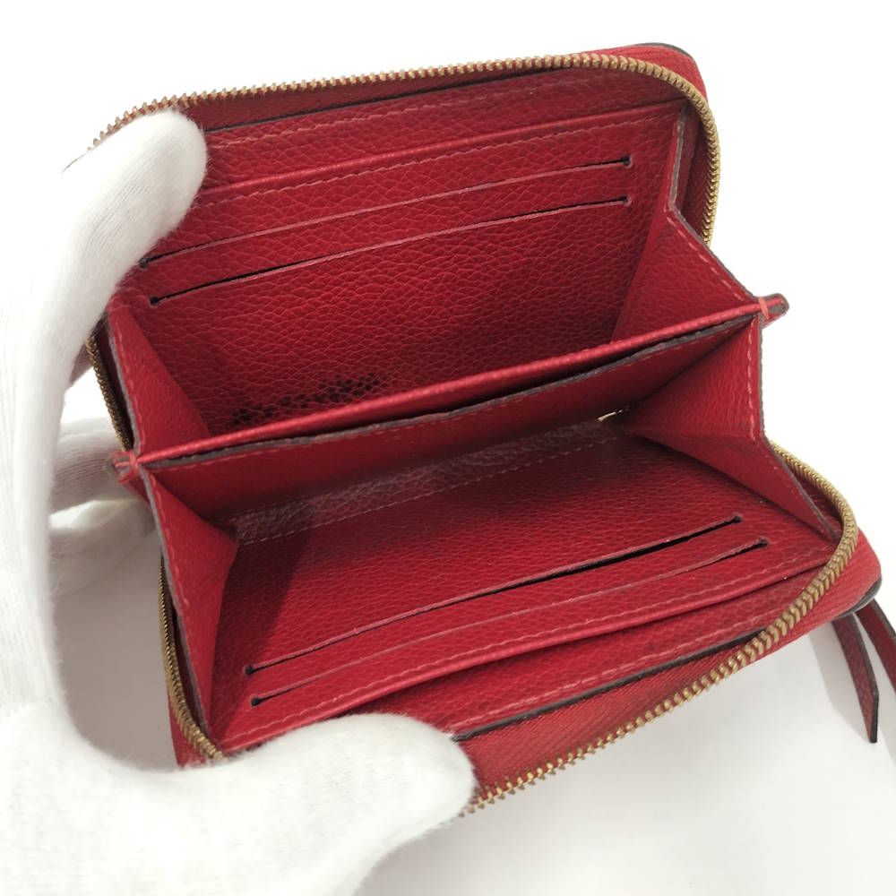 LOUIS VUITTON ジッピー コインパース コインケース モノグラム アンプラント スカーレット M63696