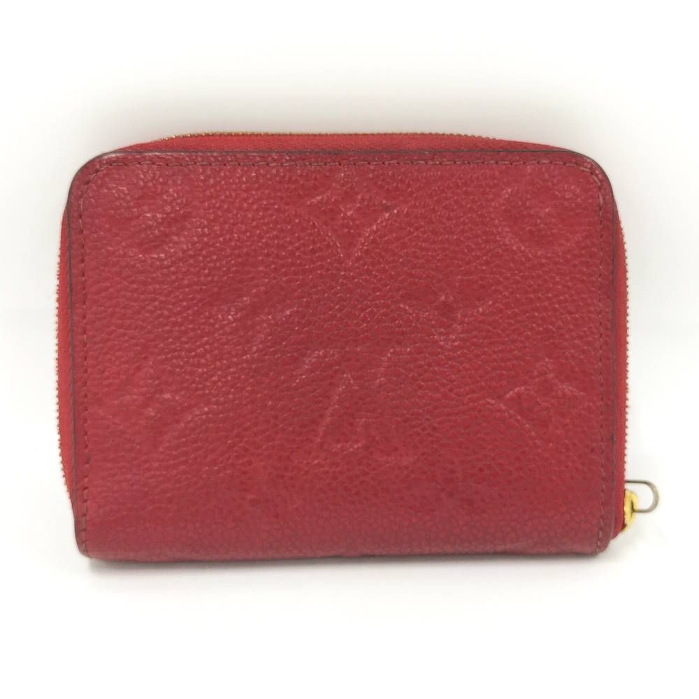 LOUIS VUITTON ジッピー コインパース コインケース モノグラム アンプラント スカーレット M63696