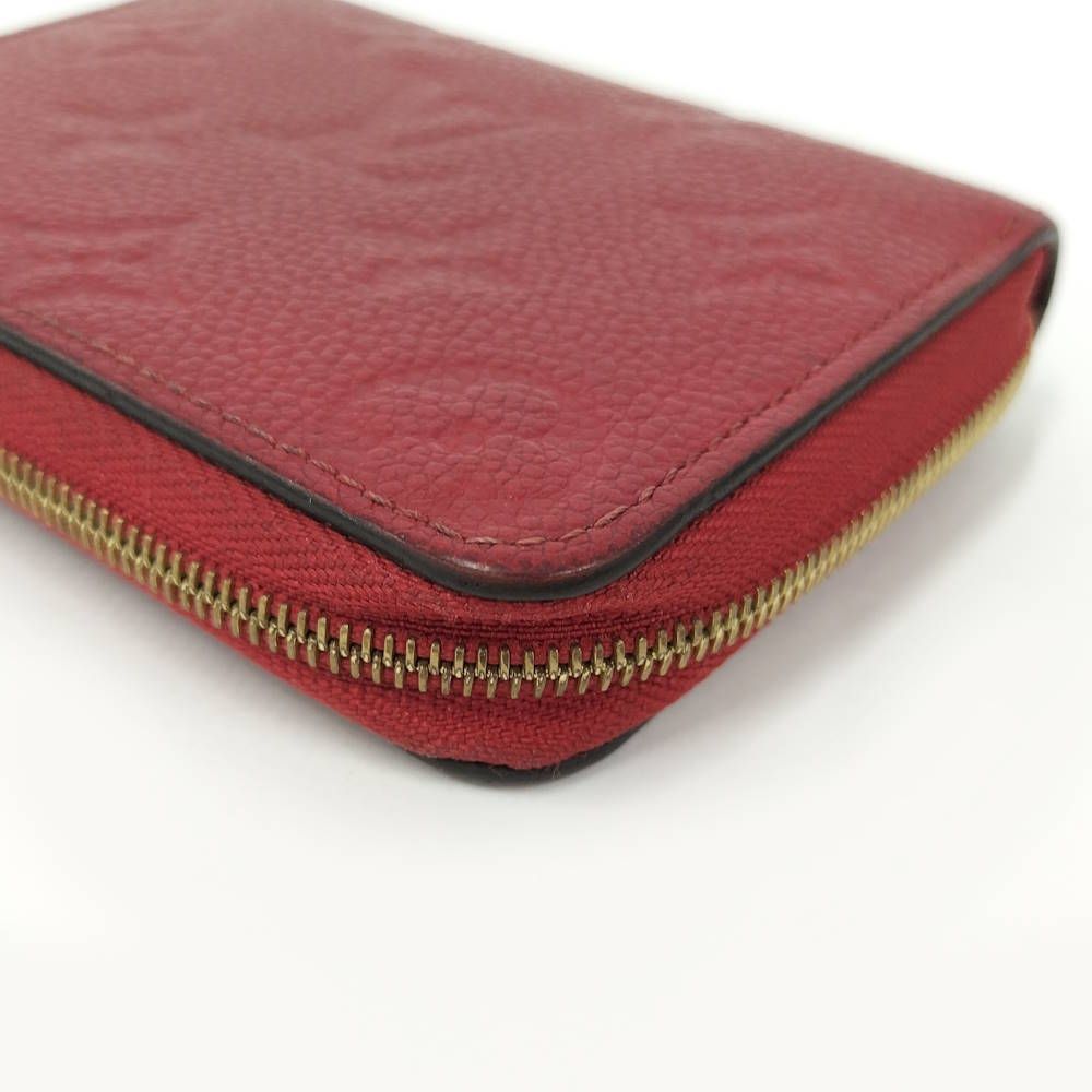 LOUIS VUITTON ジッピー コインパース コインケース モノグラム アンプラント スカーレット M63696