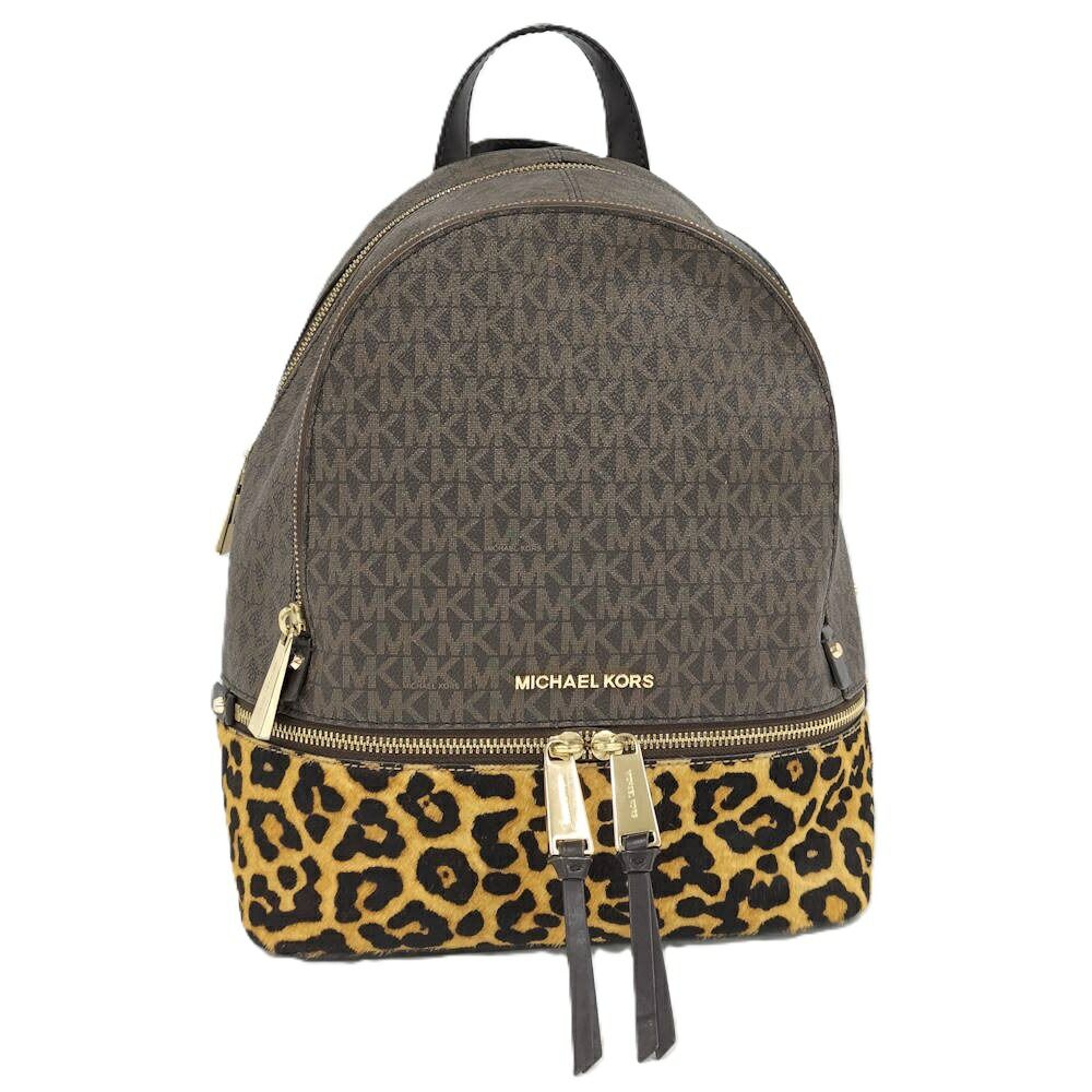 MICHAEL KORS バックパック PVCコーティング ブラウン系