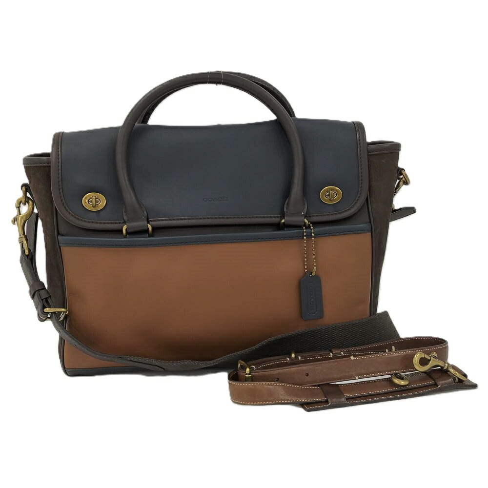 COACH ビジネスバッグ カラーブロック 70987 レザー
