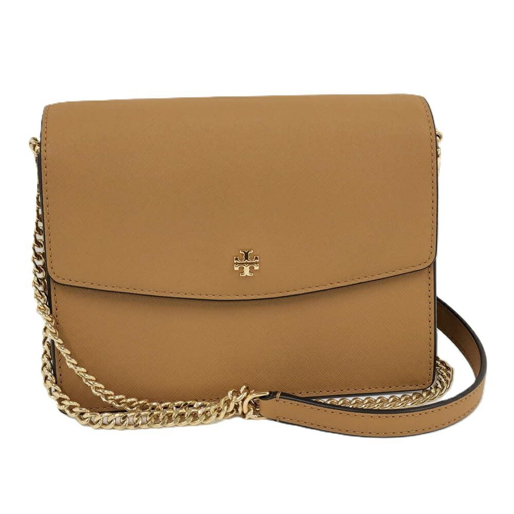 ToryBurch チェーン ショルダーバッグ エマーソン エンベローブ ブラウン