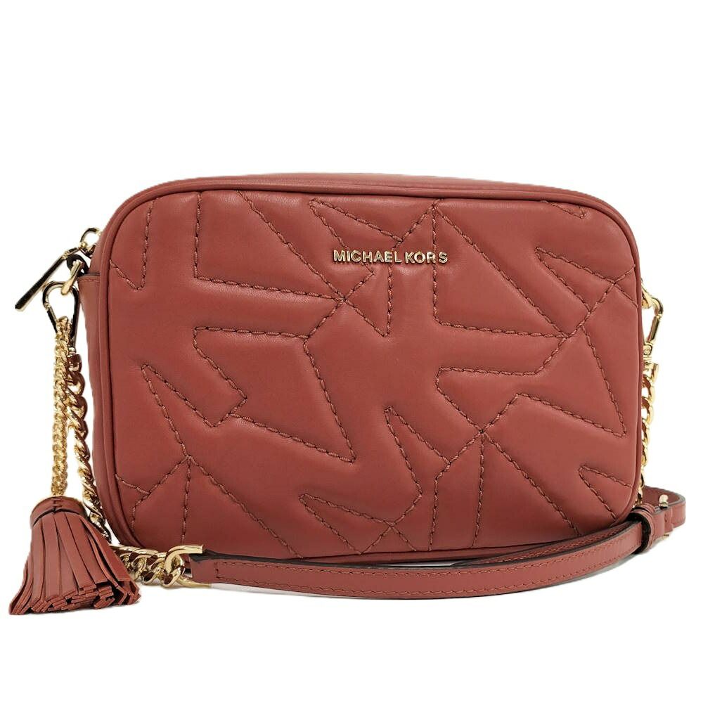 MICHAEL KORS ショルダーバッグ レザー レッド系