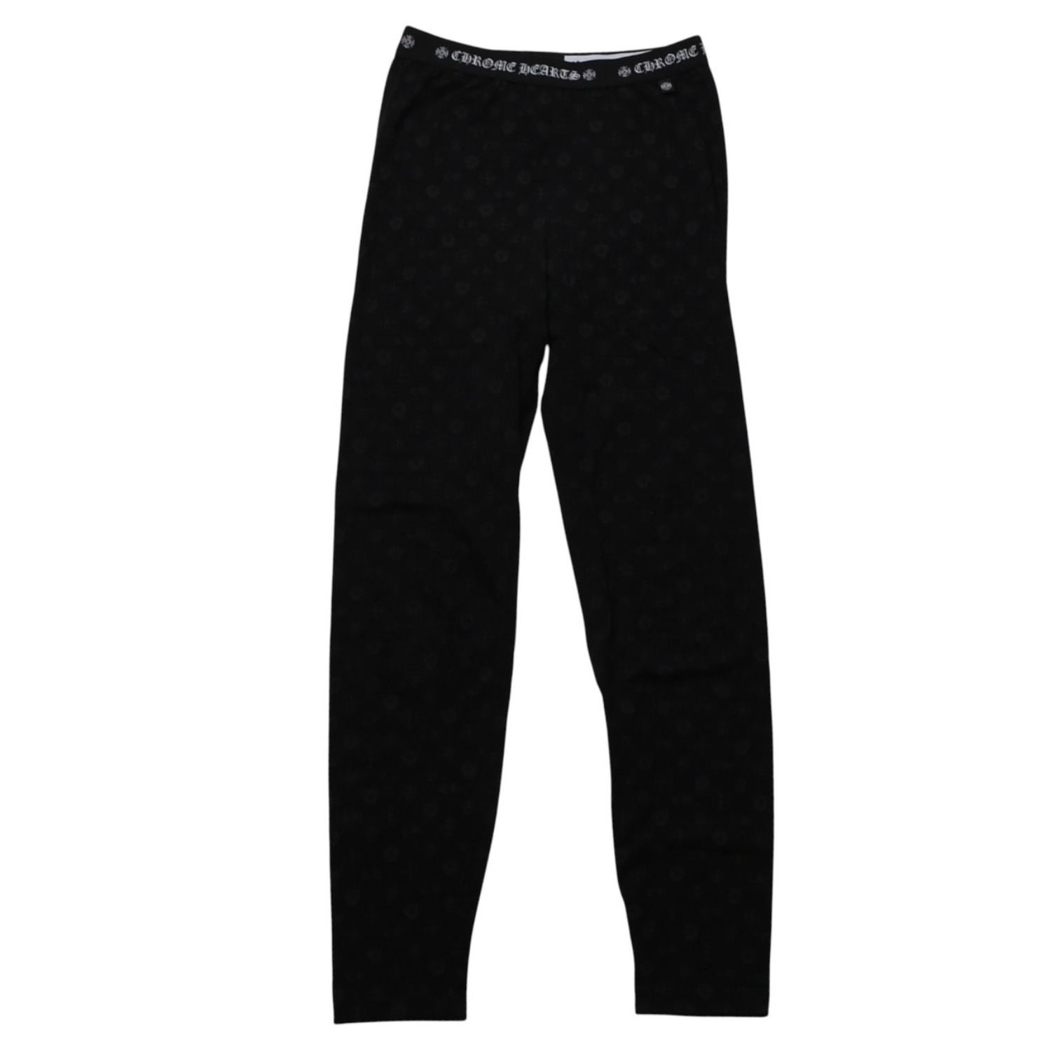 極美品 CHROME HEARTS クロムハーツ マルチロゴ総柄レギンス ホース