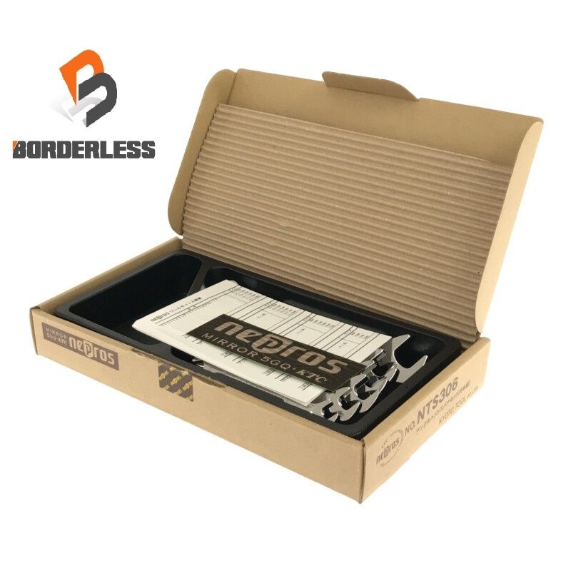☆未使用品☆nepros ネプロス アングルヘッドスパナセット NTS306 6本組 京都機械工具 KTC126129