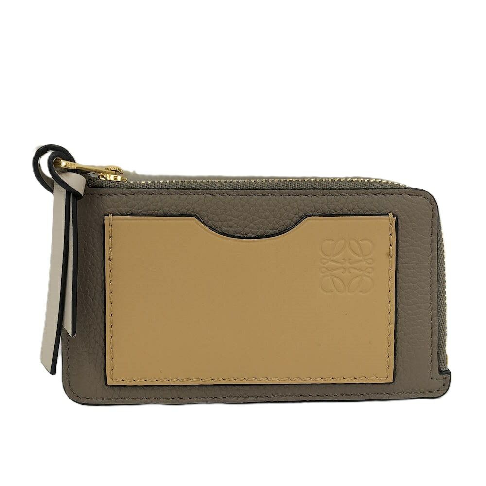 LOEWE フラグメントケース コインカードホルダー レザー バイカラー C660Z40X07