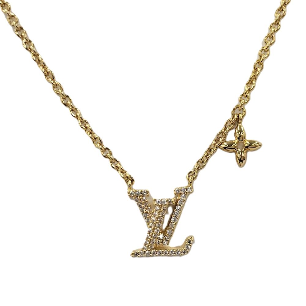 LOUIS VUITTON ネックレス コリエ LV アイコニック ゴールド GP M00596