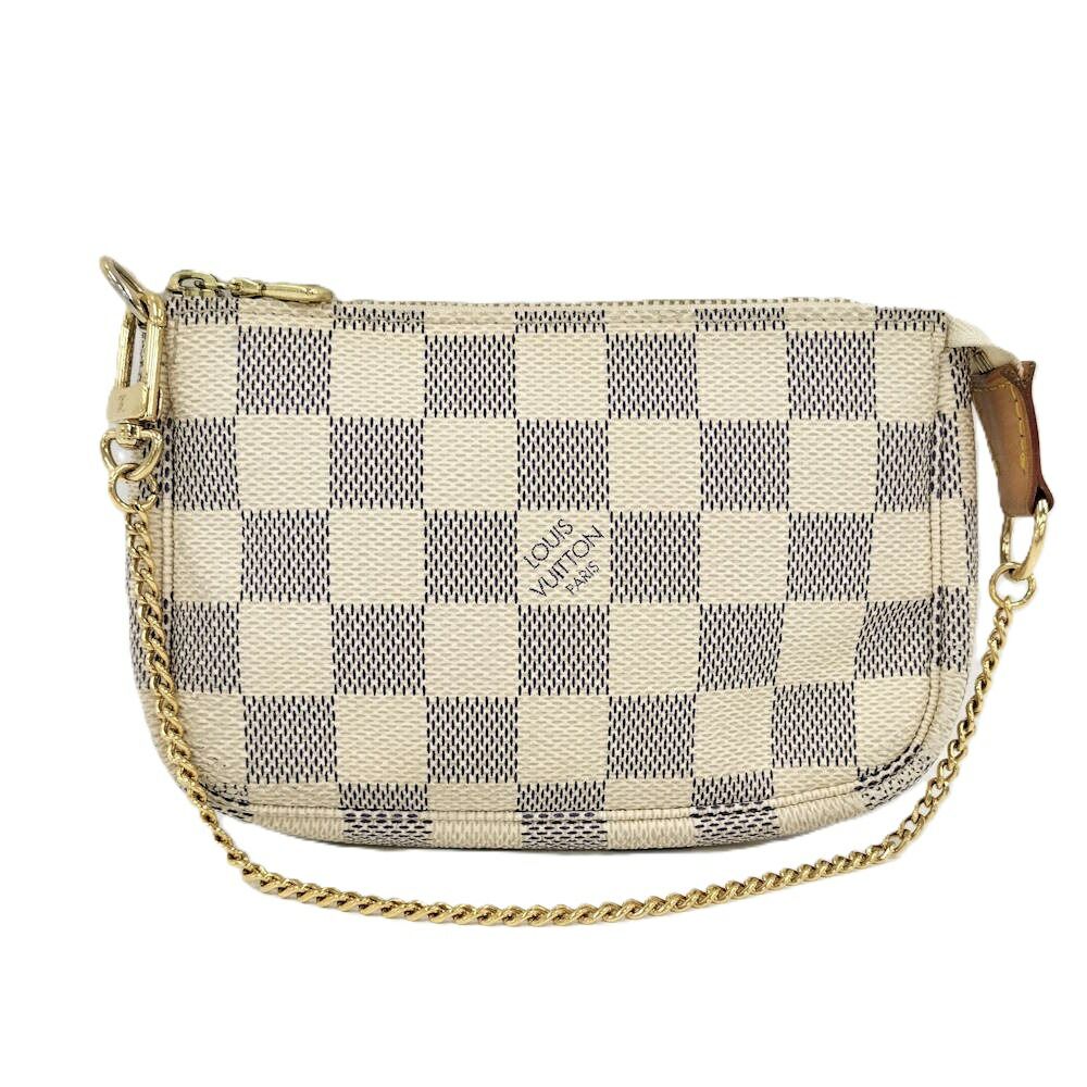 LOUIS VUITTON ミニ ポシェットアクセソワール アクセサリーポーチ ダミエ アズール N58010