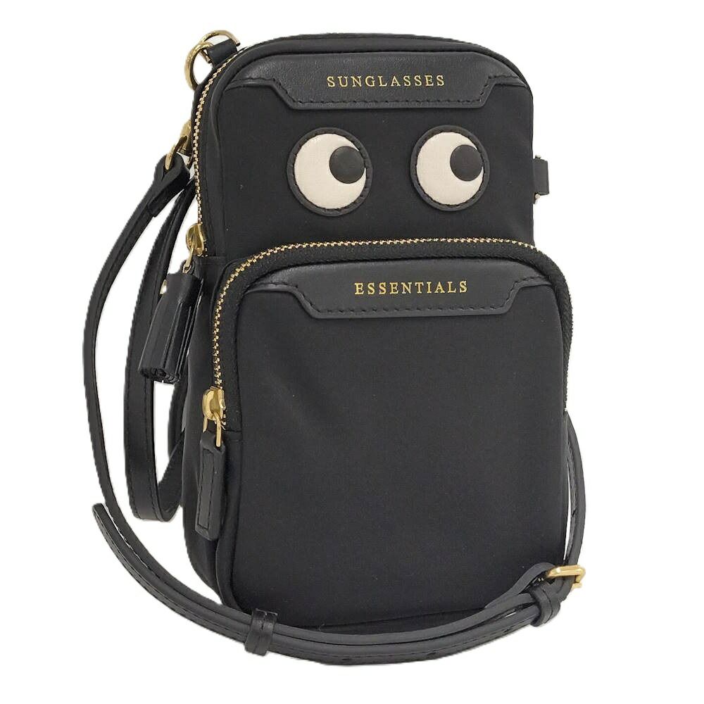 ANYA HINDMARCH アイズ エッセンシャルズ クロスボディブラック 5050925181631