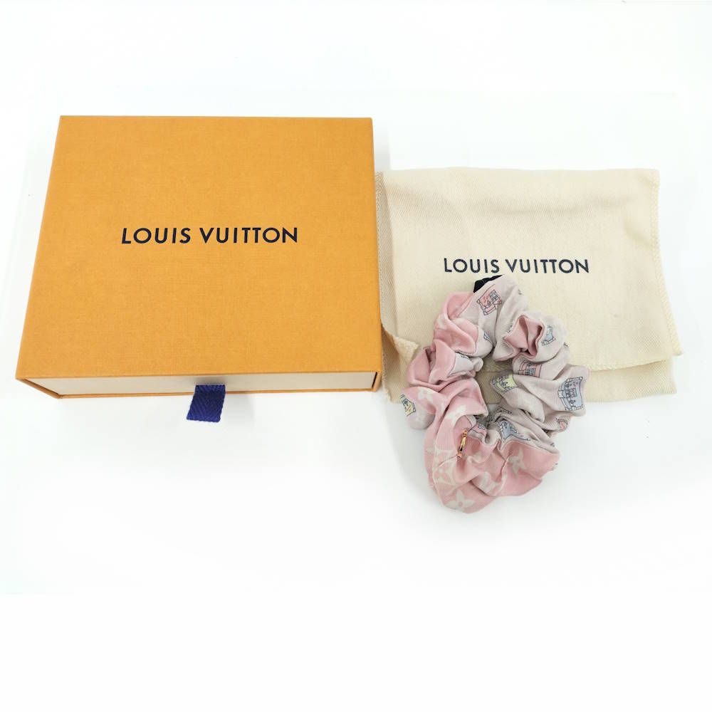 LOUIS VUITTON シュシュ シルク100% ピンク M77692 IS1252 - メルカリ