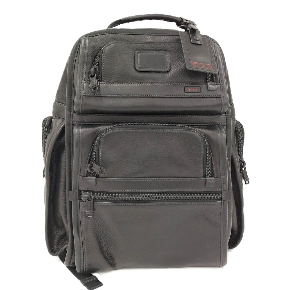 TUMI alpha3 ビジネスリュック レザー ブラック