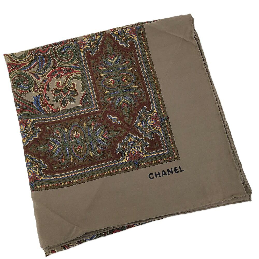 ★極美品CHANEL ペイズリー柄 シルクスカーフ　大判 CHANEL 大判スカーフ ペイズリー柄 シルク マルチカラー - メルカリ