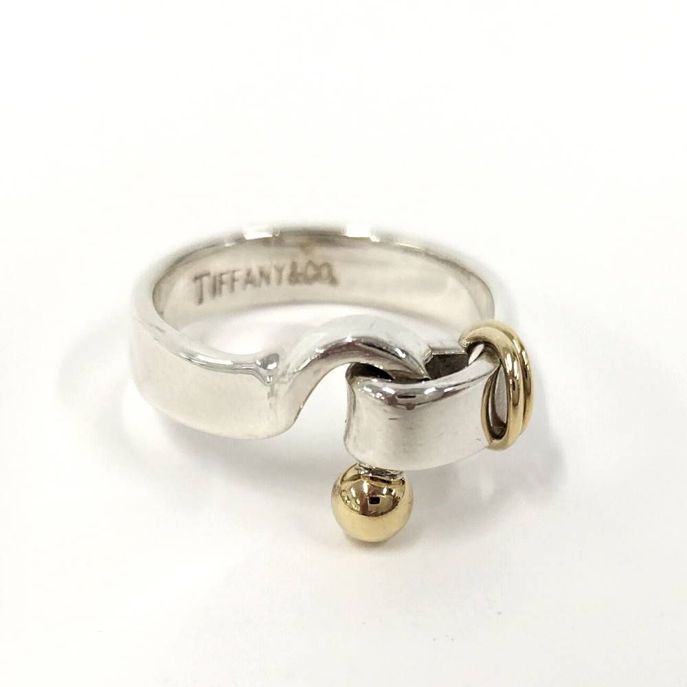 Tiffany＆Co. リング フック＆アイ コンビ K18 SV925 シルバー イエローゴールド