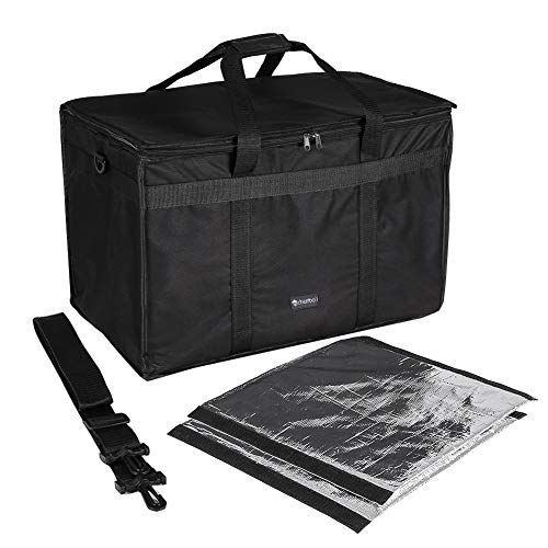 [cherrboll] エコバッグ 買い物バッグ 保冷 保温 収納バッグ 弁当 ランチバッグ 大容量 防水 おりたたみ可能 手提げ 仕切り板as bca19ac1