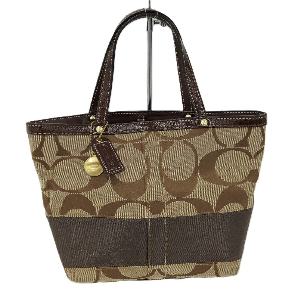 COACH ハンドバッグ シグネチャー キャンバス 10123