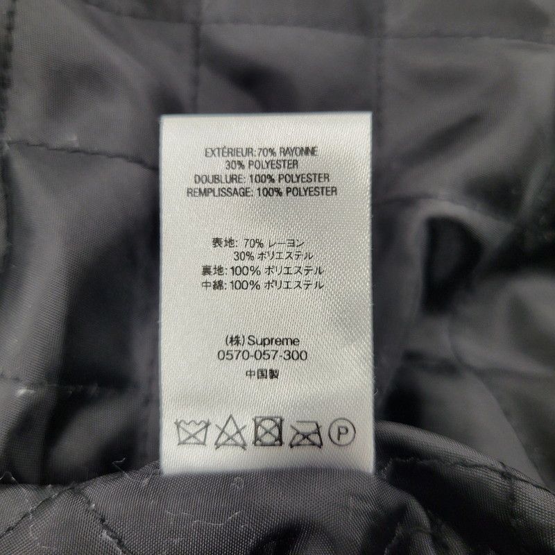 【中古品】 SUPREME シュプリーム 18AW DIAMOND RAYON BOMBER JACKET ダイアモンド レーヨン ボンバー ジャケット アウター 【149-260509-cs-23-izu】