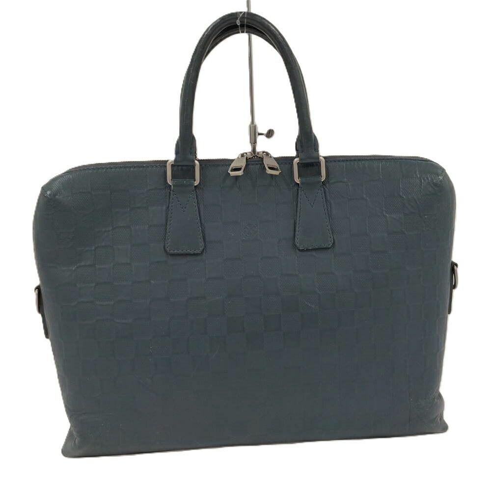 LOUISVUITTON ポルトドキュマンヴォワヤージュ ビジネスバッグ ダミエアンフィニ ダークネイビー N41327