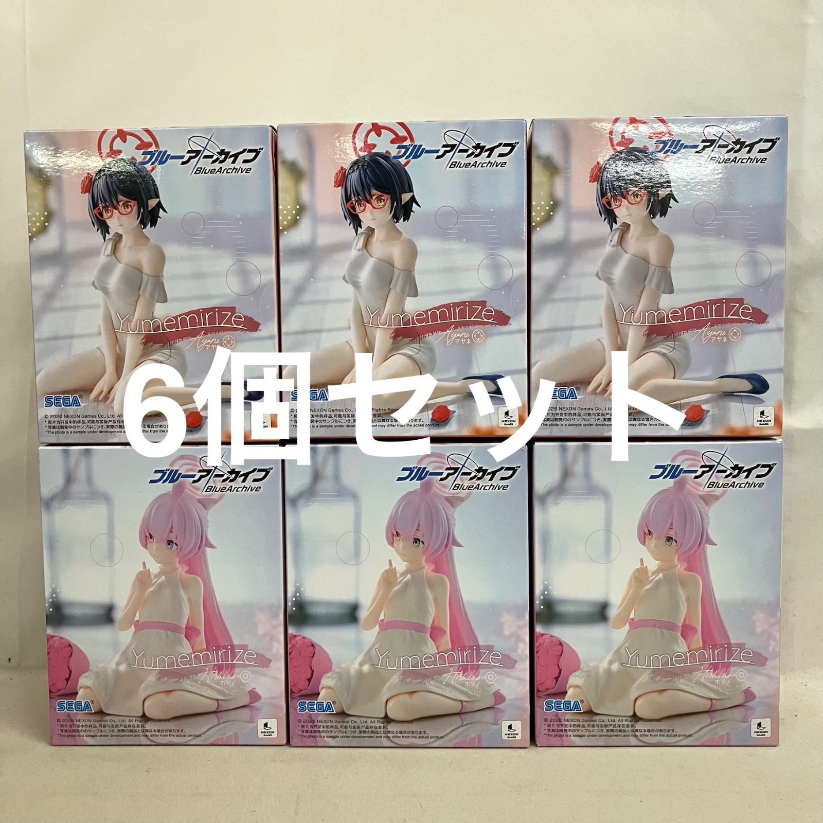 未開封 ブルーアーカイブ Yumemirize アヤネ ホシノ フィギュア 6個セット SF5427 c107