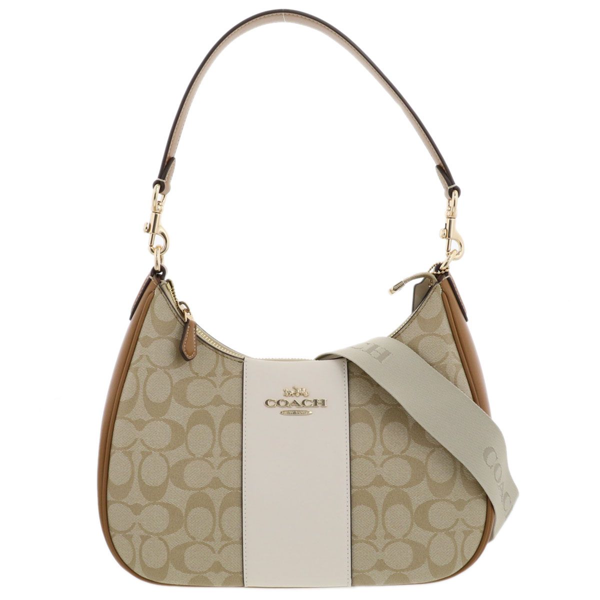 COACH コーチ テリ ホーボー シグネチャー ショルダーバッグ 