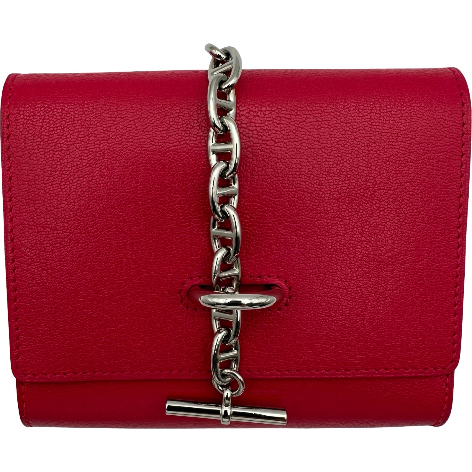 エルメス HERMES シェーヌダンクルトゥーゴー B刻 ローズエクストリーム シルバー金具 シェブルシャムキラ レディース ショルダーバッグ
