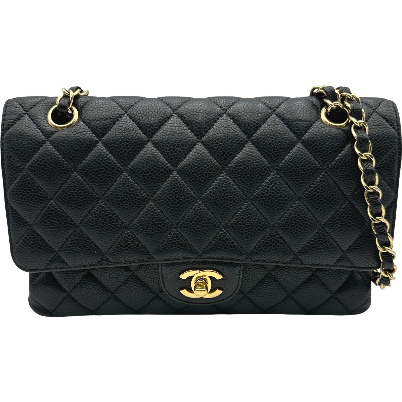 シャネル CHANEL マトラッセ25 A01112 13番台 ブラック キャビア レディース ショルダーバッグ