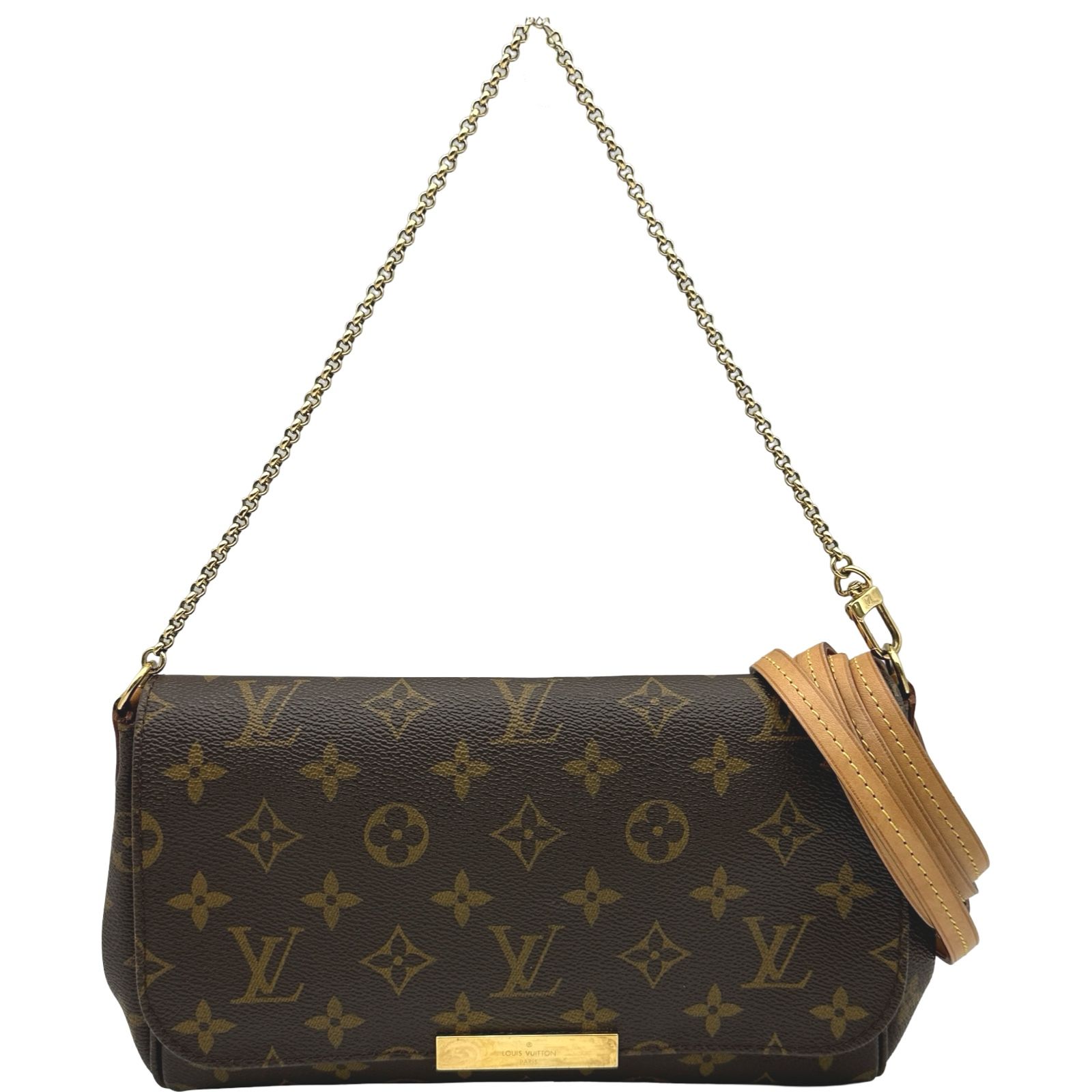 ルイ・ヴィトン LOUIS VUITTON フェイボリットMM M40717 ブラウン モノグラム レディース ショルダーバッグ