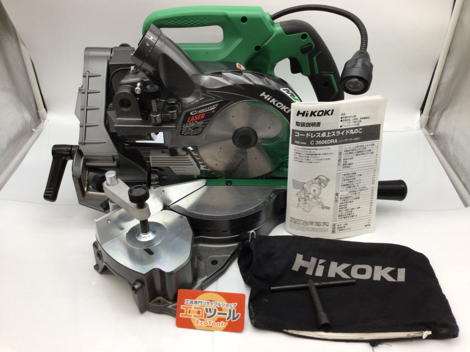【中古品】HiKOKI/ハイコーキ C3606DRA(NN) ☆ 36v充電式卓上スライド丸ノコ [IT_OQHT0][知立][M04]