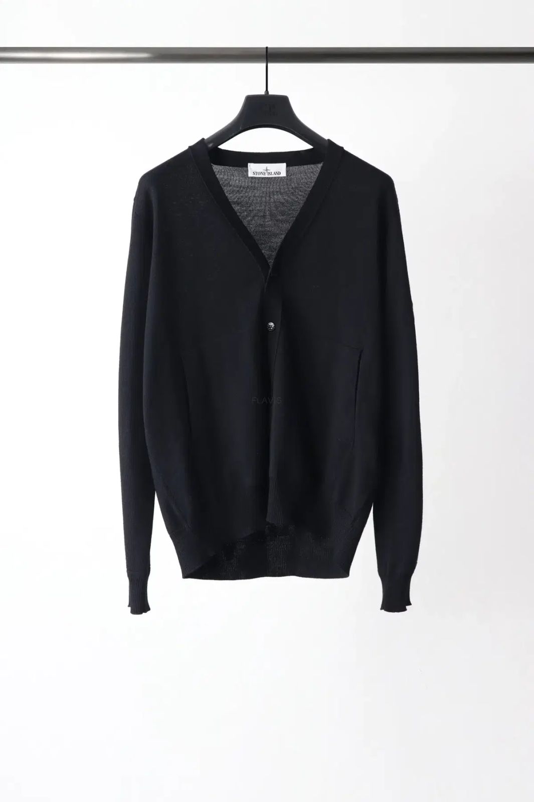 STONE ISLAND 25FW バージンウール ニットカーディガン ブラック M 出品