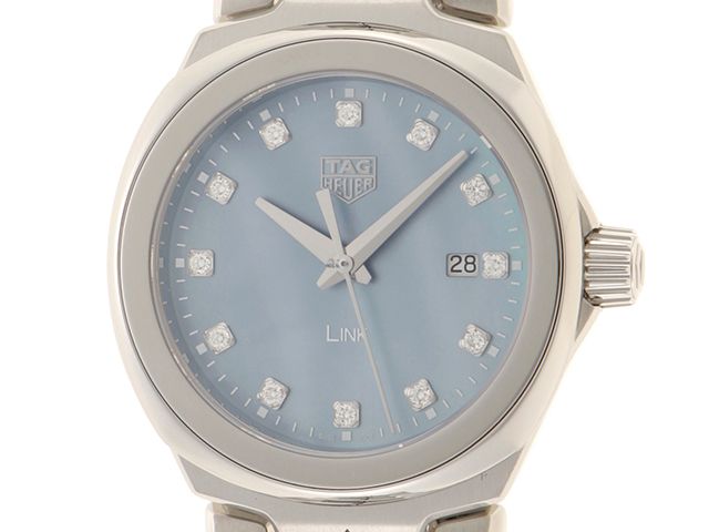 TAG HEUER タグホイヤー リンク WBC1313.BA0600 腕時計 ステンレススチール ブルーシェル レディース クオーツ 2143700192427 【200】【中古】 106,722円