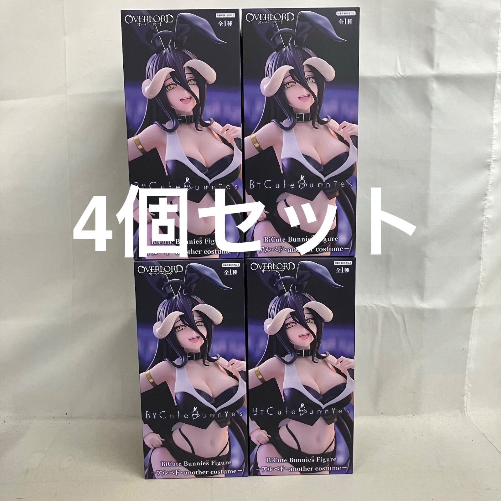 未開封 オーバーロード BiCute Bunnies Figure アルベド アナザーコスチューム フィギュア 4個セット SF5428 c107
