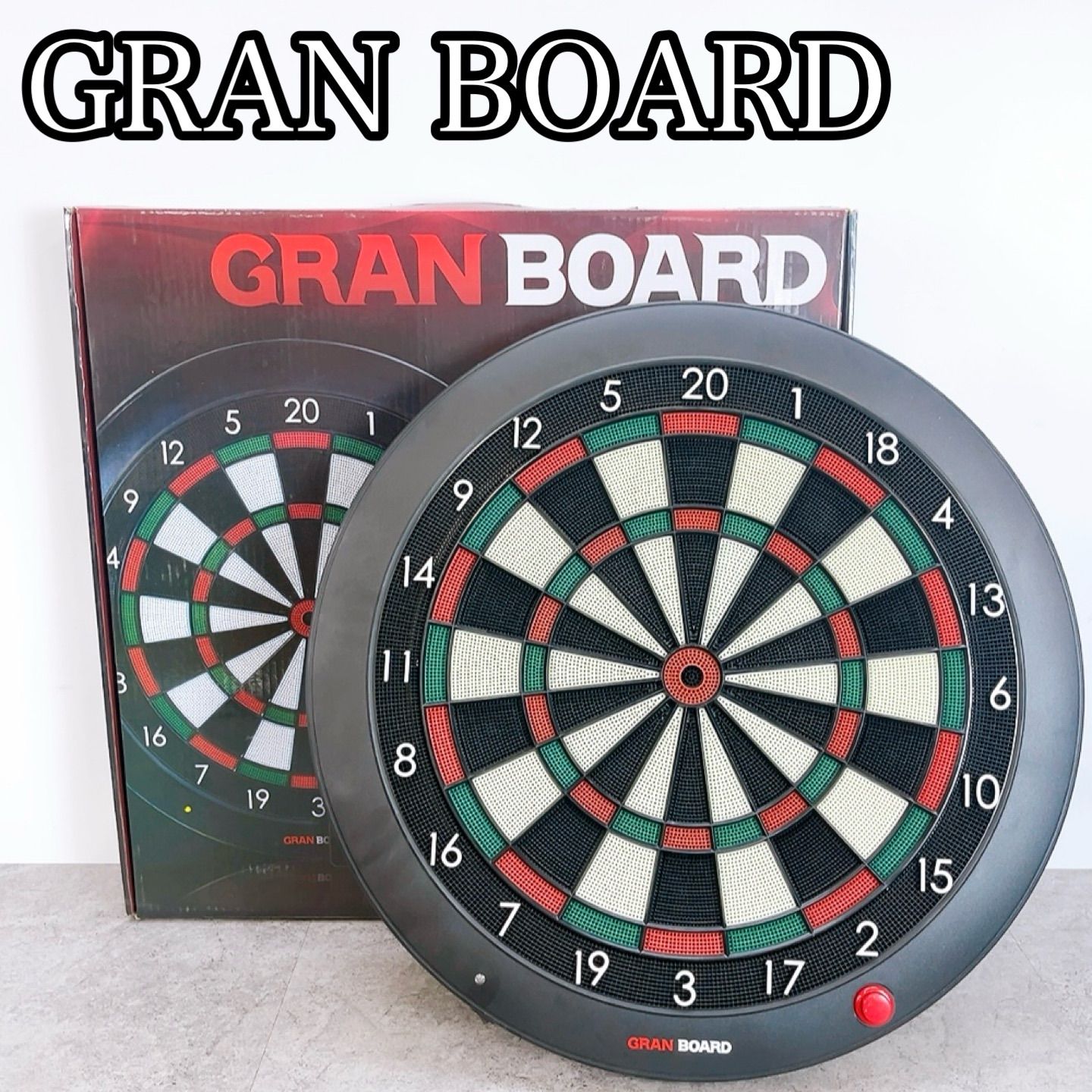 H-1208 GRAN BOARD グランボード 電子ダーツボード ブラック 動作確認済み Bluetooth対応 スマホ連動 アプリ対応 ソフトダーツ 家庭用 本体のみ