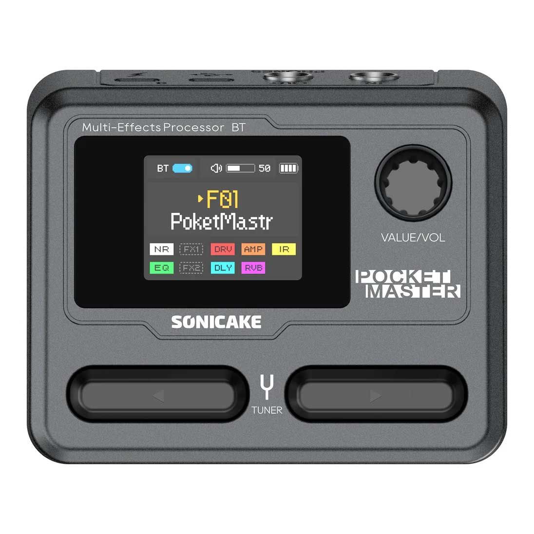 新品 SONICAKE Pocket Master QME-10BK コンパクトなマルチエフェクターで、強力な回路設計と高品質なデジタルエフェクト