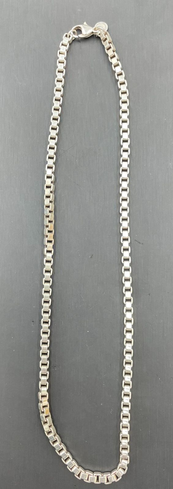 ★【査定済・美品】ティファニー ベネチアン リンク ネックレス シルバー 925　45cm　37.7g