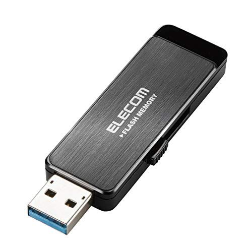 エレコム USBメモリ 32GB USB3.0 情報漏洩対策 パスワードロック ハードウェア暗号化機能搭載 ブラック MF-ENU3A32GBK★m