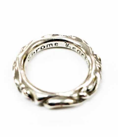 クロムハーツ CHROME HEARTS SCRL BAND 18号 スクロール バンド リング シルバー 指輪 【ブランド古着ベクトル】【中古】☆AA★ ▲ 260502