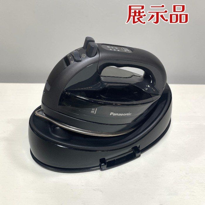 (展示品)Panasonic パナソニック コードレススチームアイロン NI-WL709-K ミラーマジ軽 Wヘッド