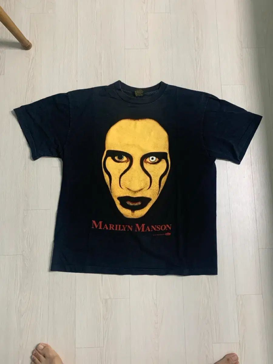 105 ヴィンテージ シングルステッチ バンドTシャツ 麻 リン・マンソン