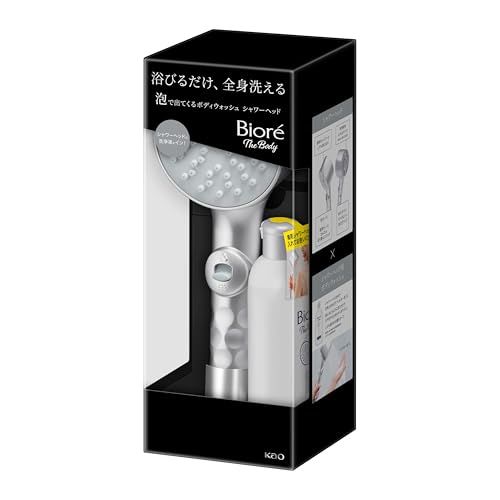 ビオレ ザボディ 泡で出てくるボディウォッシュ シャワーヘッド 本体 + 洗浄液 300ml 浴びるだけ 全身洗える まさつゼロt
