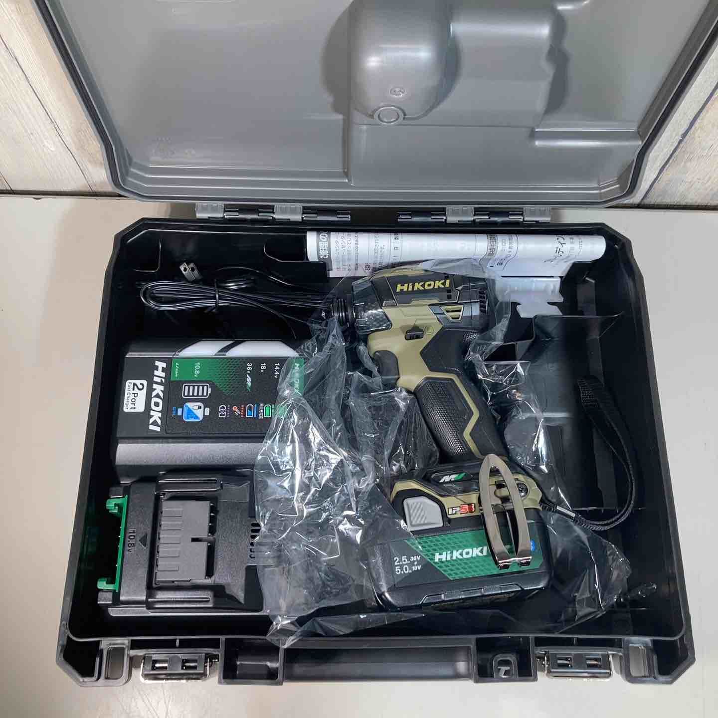 ▼ハイコーキ(HIKOKI ※旧:日立工機) コードレスインパクトドライバ WH36DD(XHASZ) バッテリー1個付属 カーキベージュ 特別仕様【戸田店】