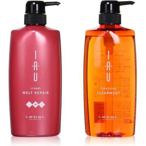 ルベル IAU イオ クレンジング クリアメント シャンプー 600ml&イオ クリーム メルトリペア トリートメント600ml