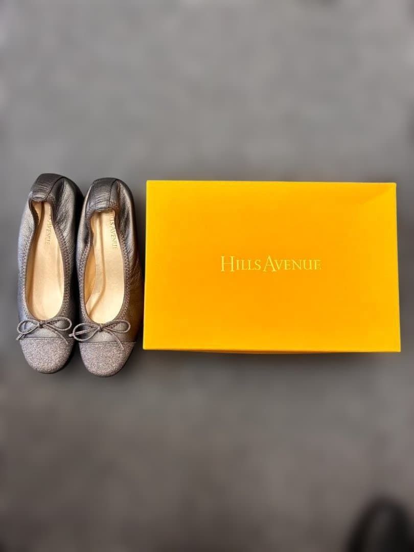 【新品・未使用品】HILLS AVENUE シルバーグレー バレエシューズ