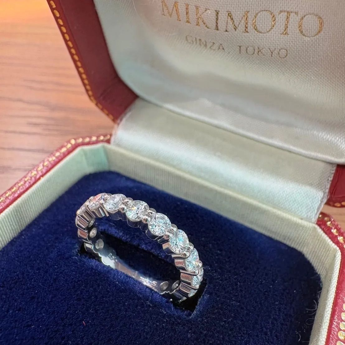 MIKIMOTOミキモト Pt950 ダイヤ1.68ct フルエタニティリング