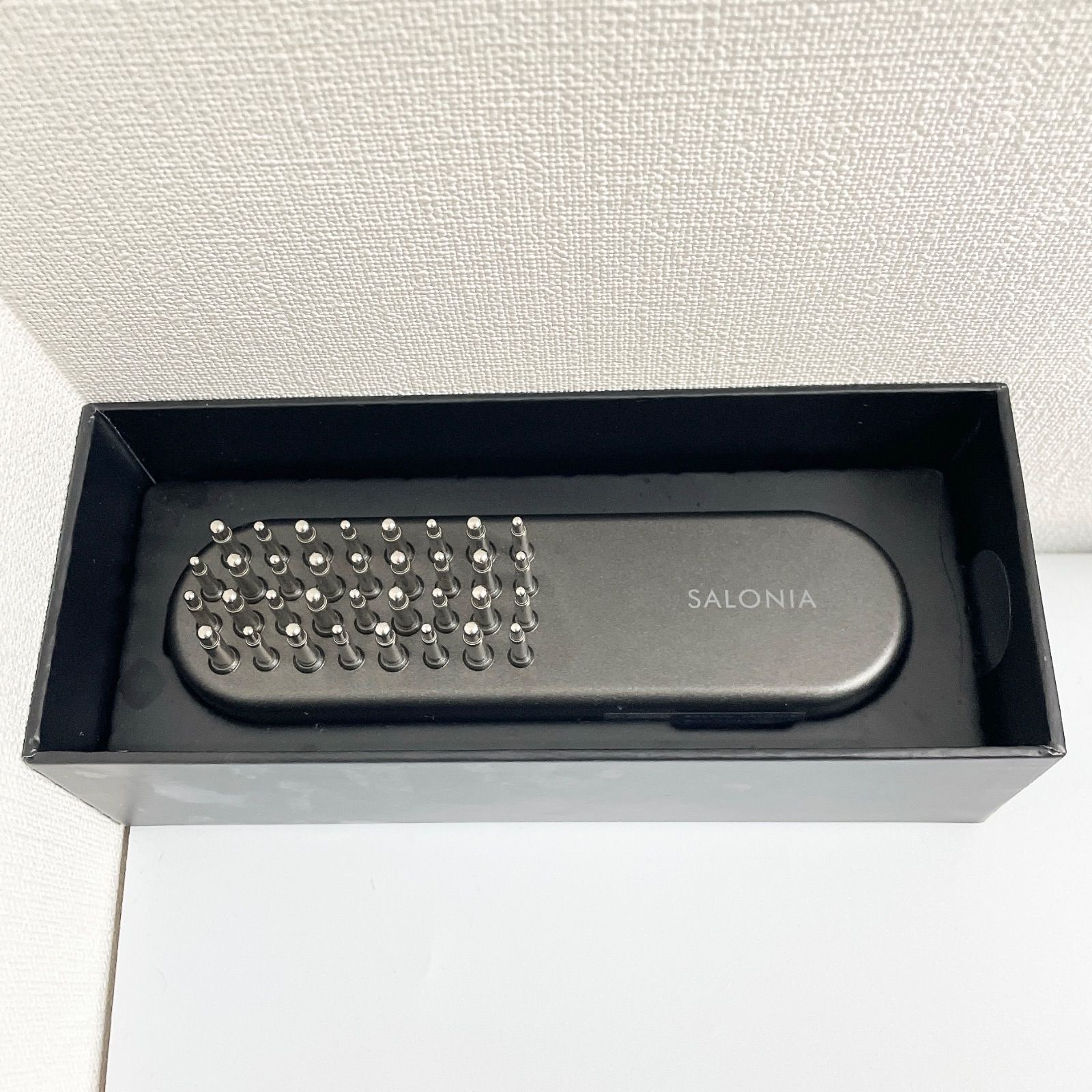 【美品】SALONIA サロニアEMSリフトブラシ3DケアSAL24305BK(ブラック)【Aランク】704